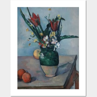 The Vase of Tulips by Paul Cezanne Posters and Art